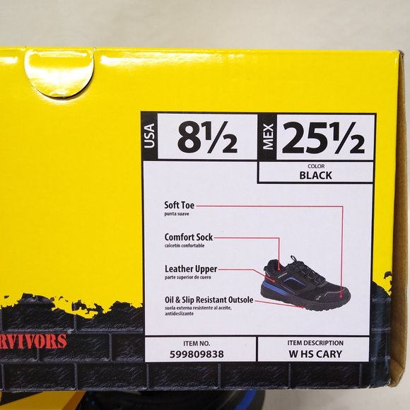 Herman Survivors Women's Cary Size 8.5 Medium Soft Toe Work Shoes New In Box - Picture 13 of 13